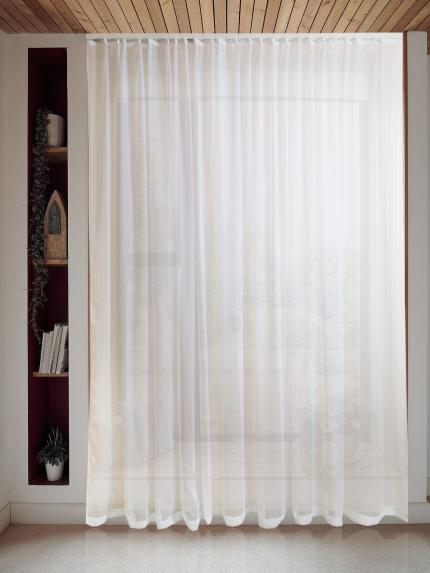 Штора вуаль белая